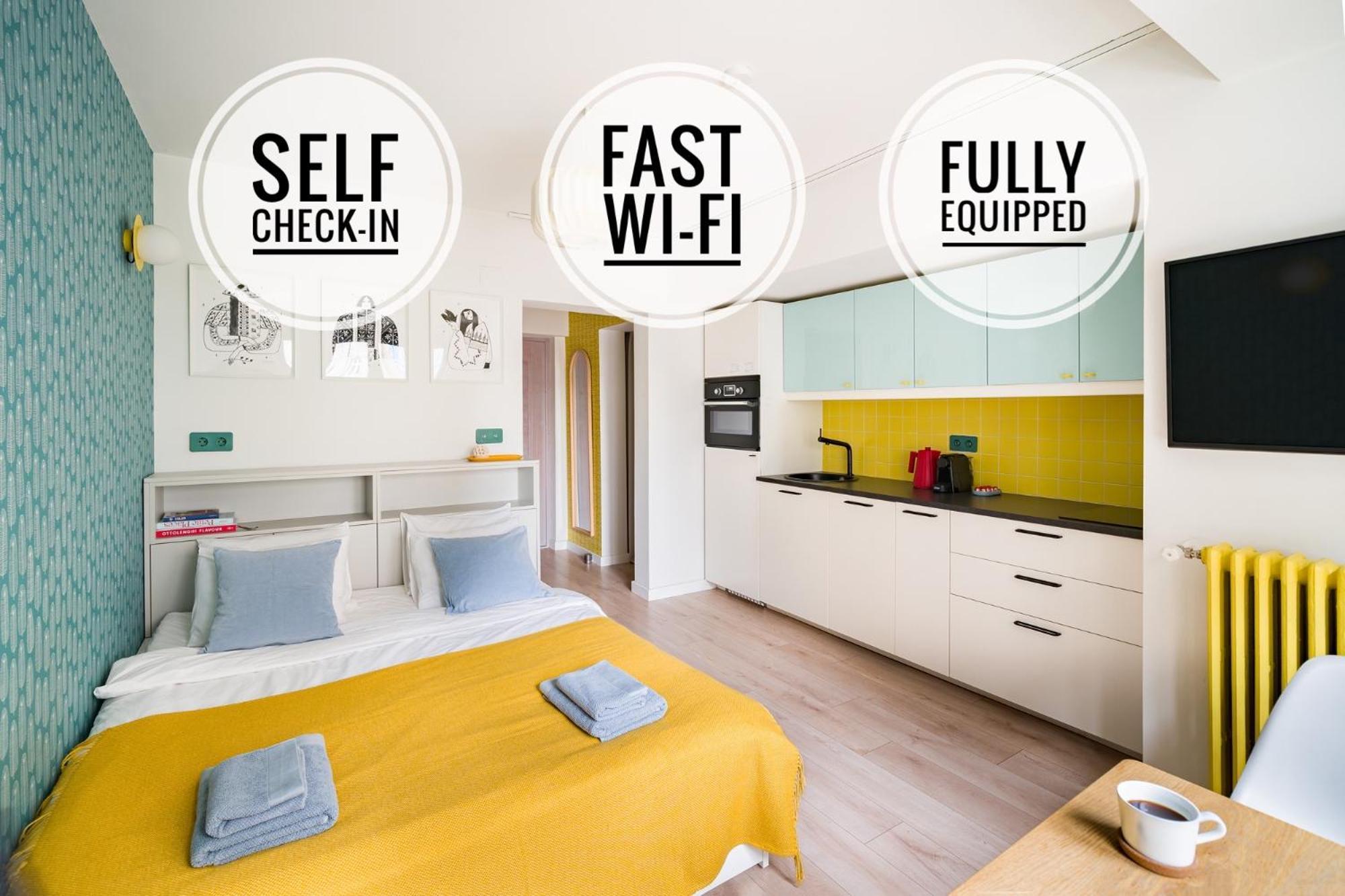Victoriei Old Town Studio - Self Check-In Bucharest Luaran gambar